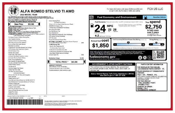 New 2022 Alfa Romeo Stelvio Quadrifoglio  | Greenwich, CT