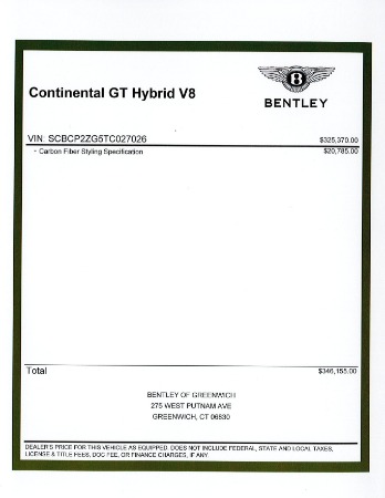 New 2026 Bentley Continental GT for sale $346,155 at Bentley Greenwich in Greenwich CT 06830 27