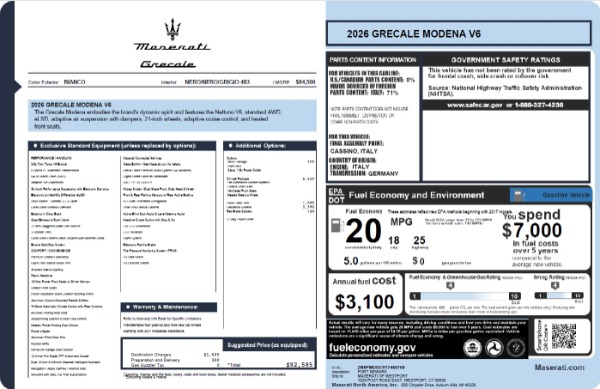 Used 2026 Maserati Grecale Modena for sale $81,370 at Bentley Greenwich in Greenwich CT 06830 23