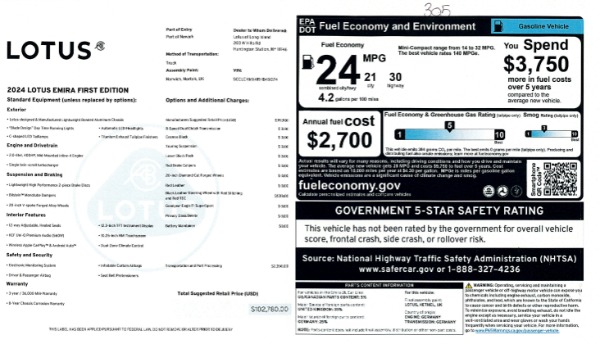 Used 2024 Lotus Emira I4 First Edition for sale $88,900 at Bentley Greenwich in Greenwich CT 06830 28