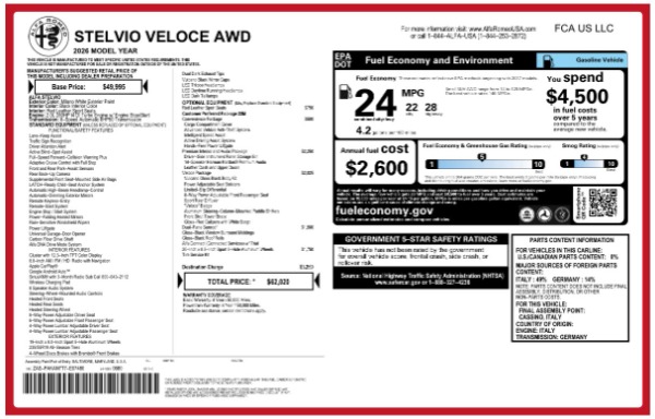 New 2026 Alfa Romeo Stelvio  | Greenwich, CT