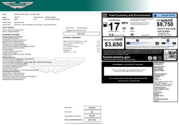 Used 2026 Aston Martin DBX 707 for sale $259,900 at Bentley Greenwich in Greenwich CT 06830 13