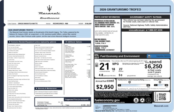 New 2024 Maserati GranTurismo Trofeo | Greenwich, CT